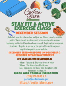 Stay Fit & Active December Flyer