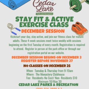 Stay Fit & Active December Flyer