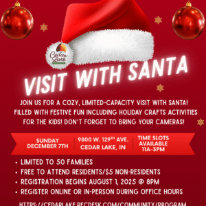 Visit with Santa at the Clubhouse