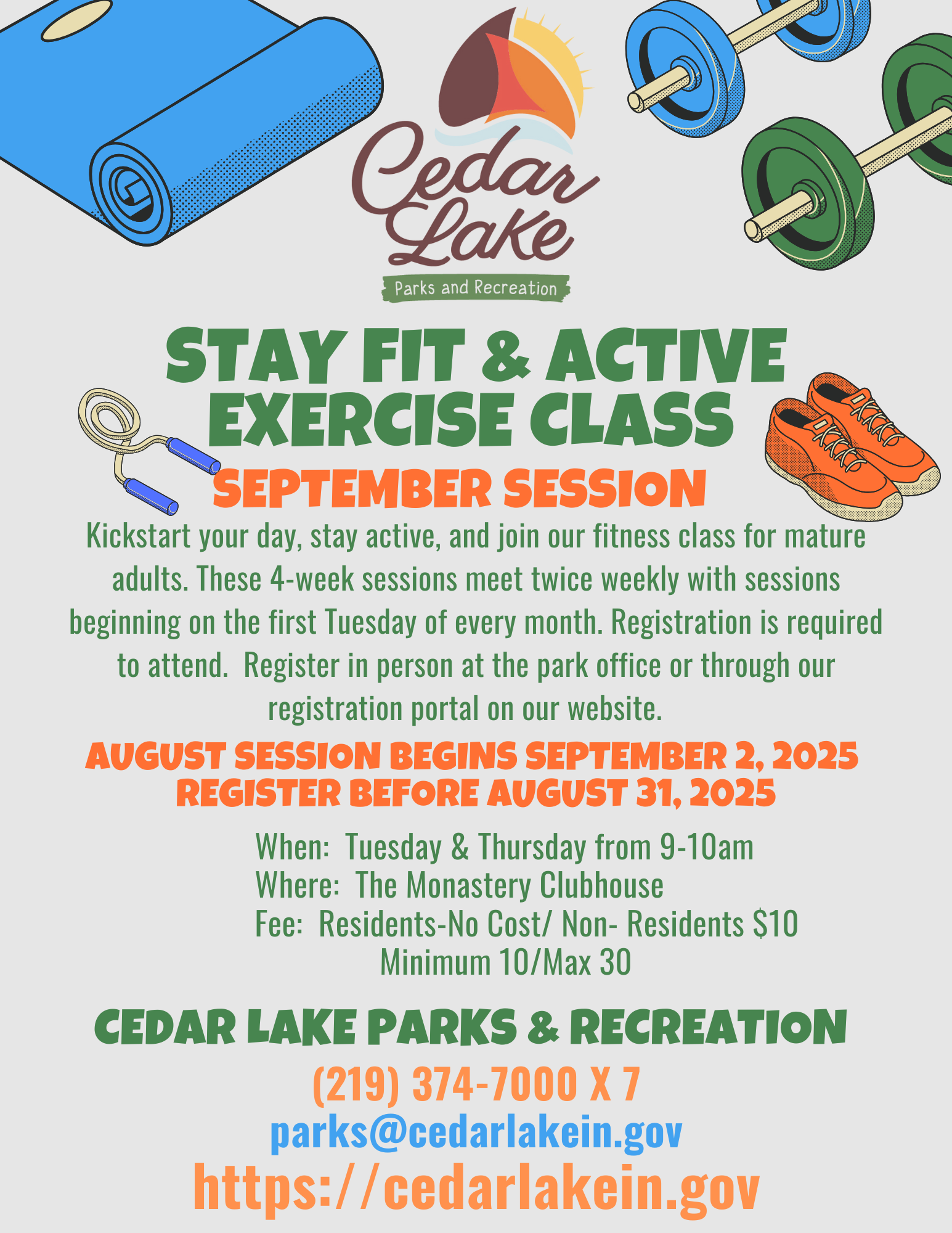 Stay Fit & Active Exercise Class