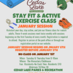 Senior Fitness Classes for the Month of January
