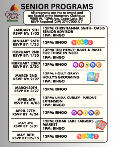 Senior Gathering and Bingo Flyer