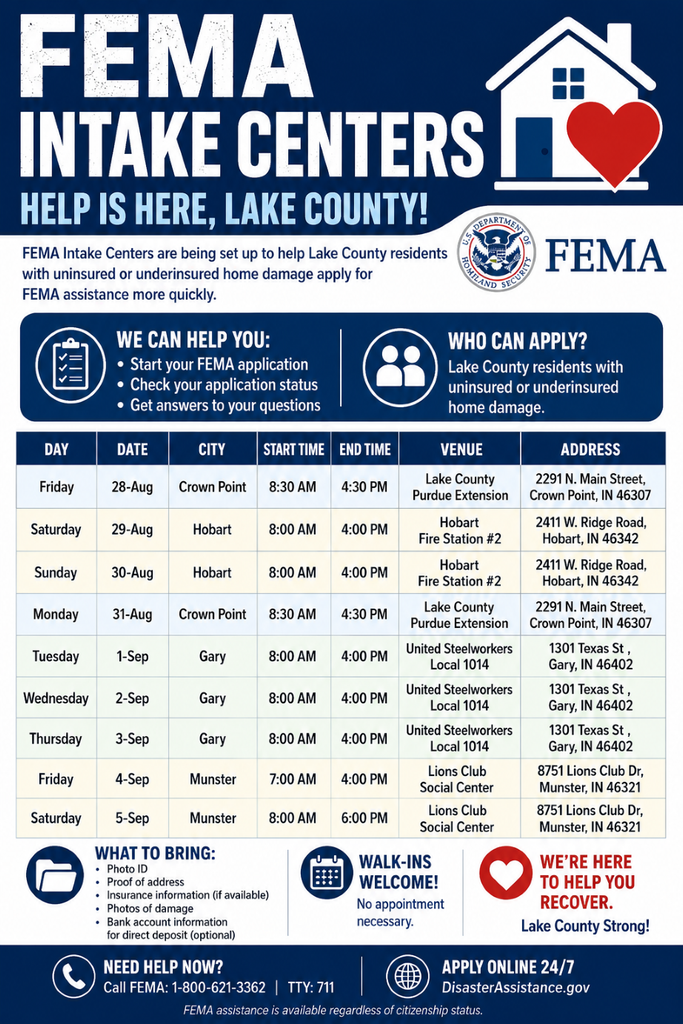FEMA Intake Form Flyer